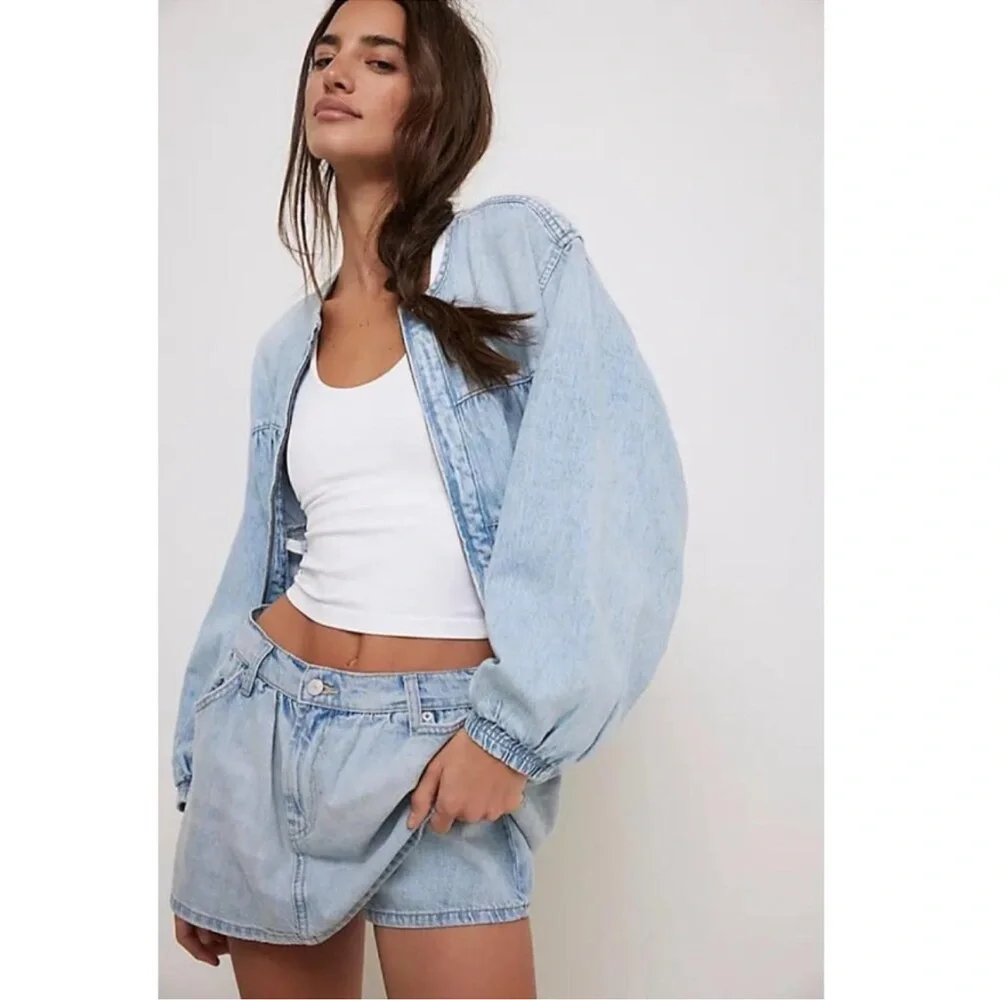 We The Free x Free People Demi‎ Denim Skort NWT 25